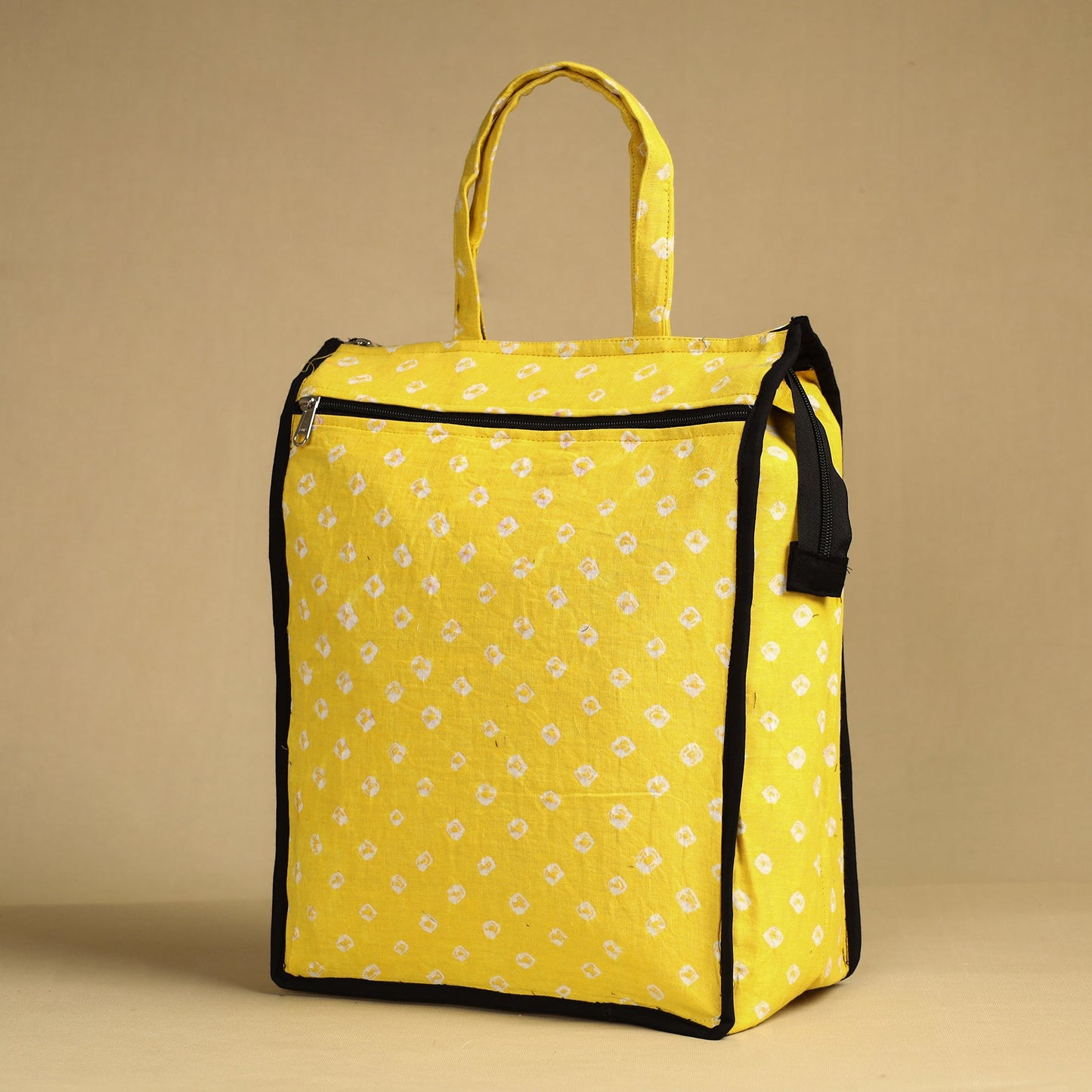 Yellow Handcrafted Cotton Shopping Bag 16
