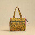 Yellow Handcrafted Cotton Small Hand Bag