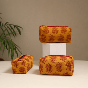 Handcrafted fabric toiletry bags (set of 3) 29