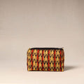 Brown - handcrafted fabric toiletry pouch 35