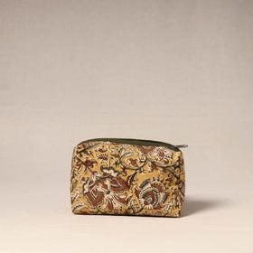 Brown - handcrafted fabric toiletry pouch 44