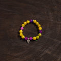 Handcrafted glass stone bracelet 05