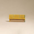 Yellow - handcrafted ikat fabric jute clutch / wallet