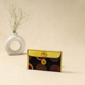 Handcrafted kutch embroidery leather clutch / wallet 08