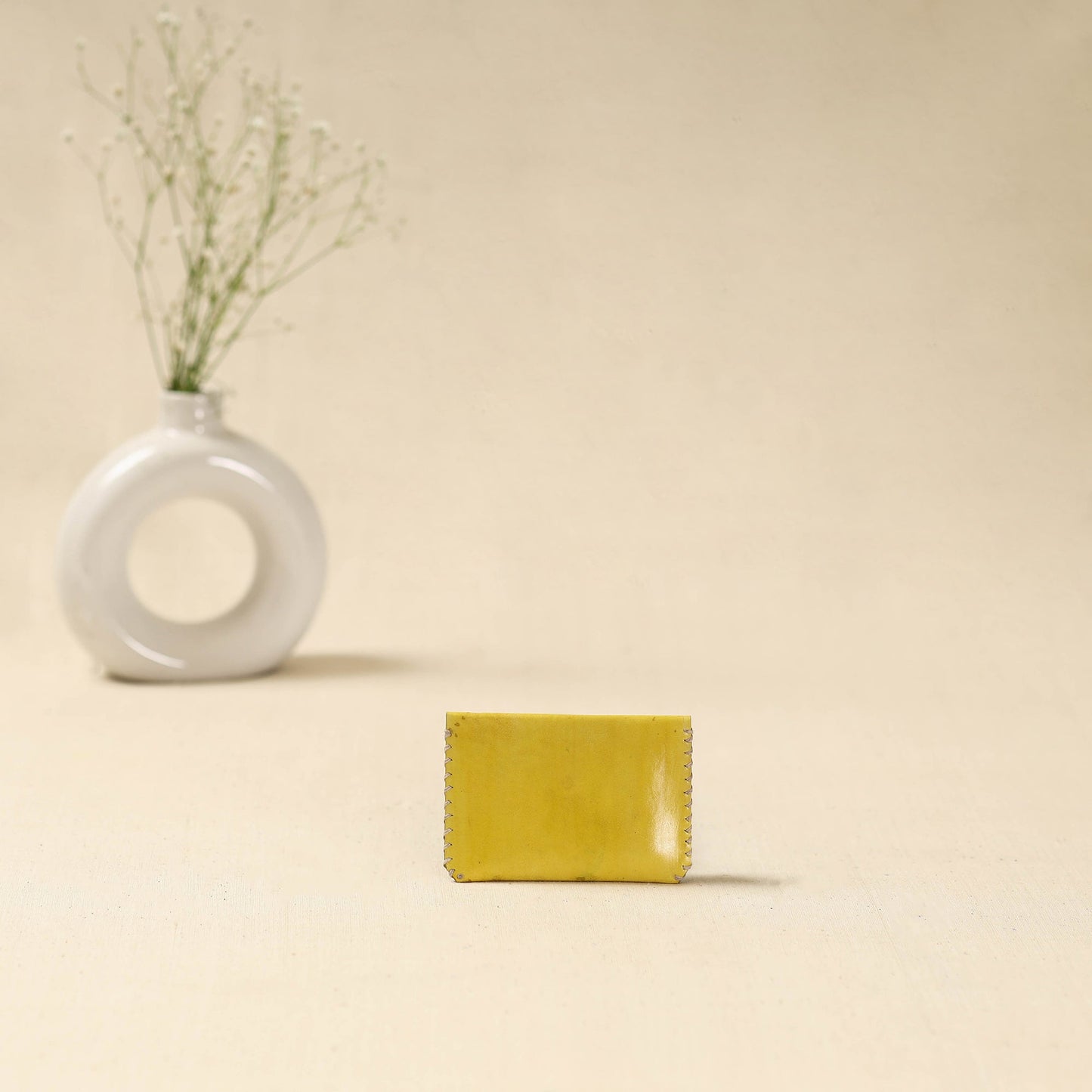 Handcrafted kutch embroidery leather card holder 14