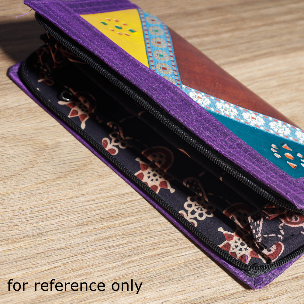 Yellow Handcrafted Kutch Leather Wallet