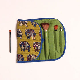  Handcrafted Multipurpose Segmented Make-up Brush Wrap Pouch/Case 04 