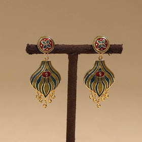Handcrafted paka meenakari earrings 78