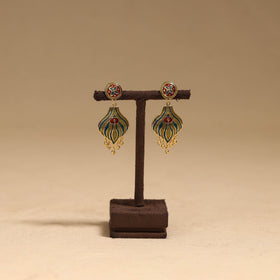 Handcrafted paka meenakari earrings 78