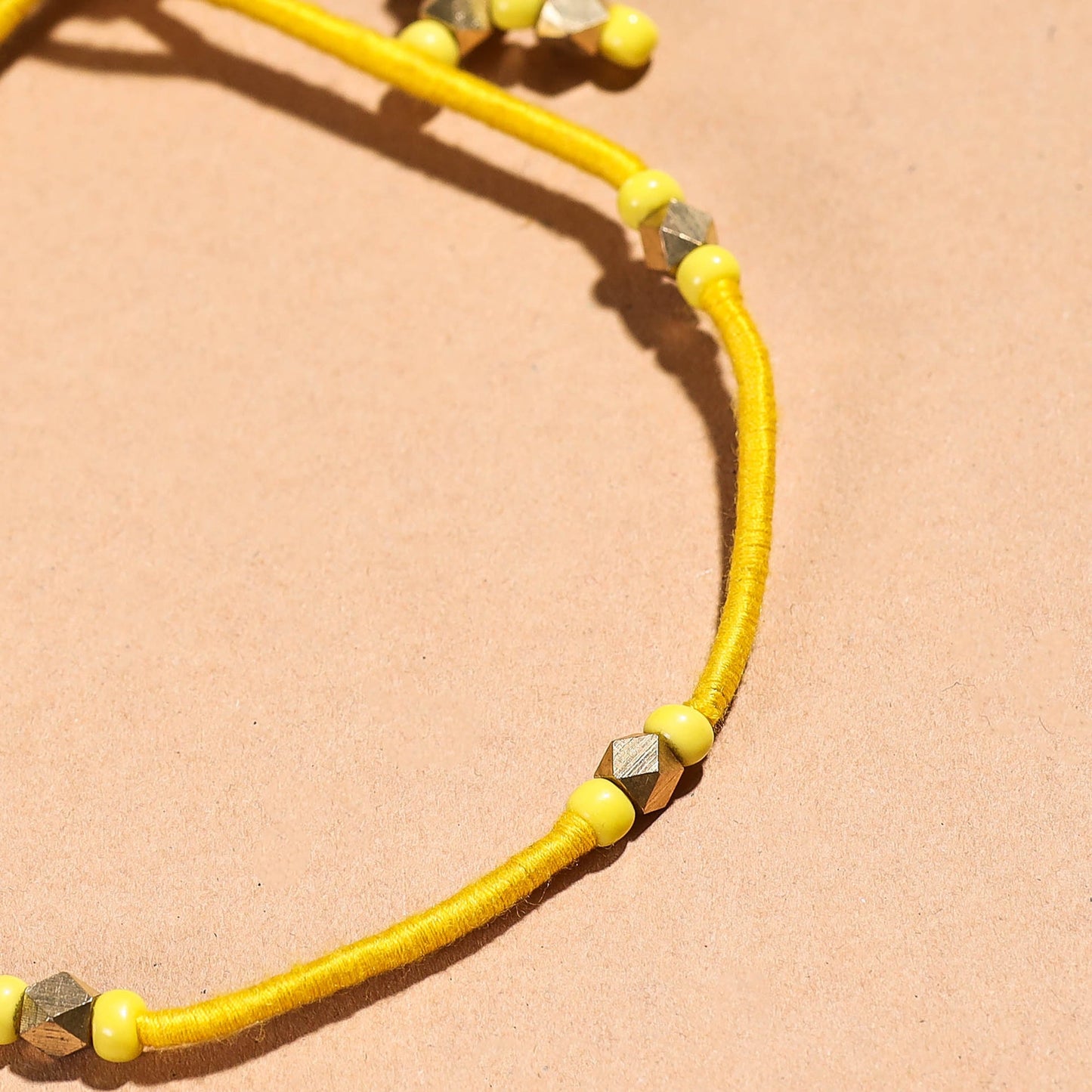 Handcrafted Patwa Thread & Beadwork Anklet