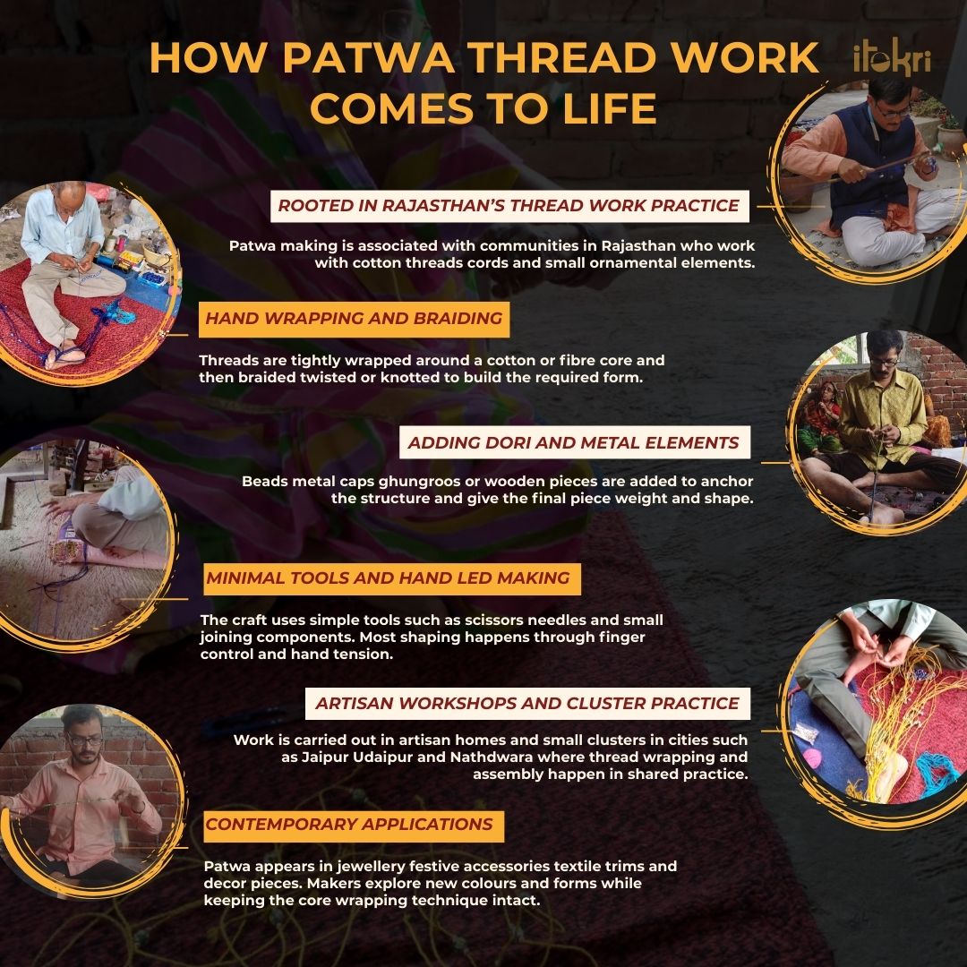 Yellow - handcrafted patwa thread & beadwork anklet 79