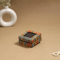 Handcrafted printed fabric ring/earring box 34