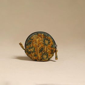 Yellow - handcrafted quilted ajrakh block printed fabric