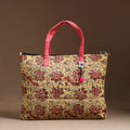 Yellow Handcrafted Quilted Cotton Hand Bag 22