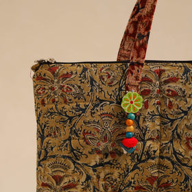 Yellow Handcrafted Quilted Cotton Hand Bag