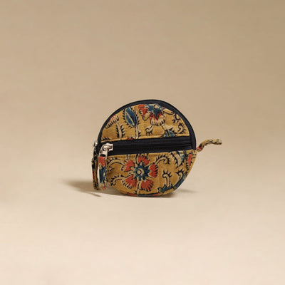 Yellow - handcrafted quilted kalamkari block printed fabric