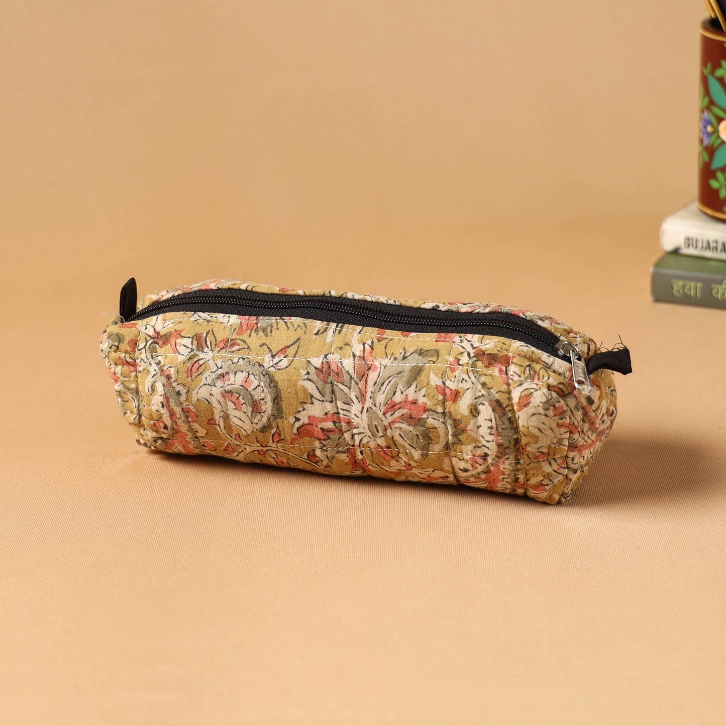 Handcrafted quilted pencil pouch 31