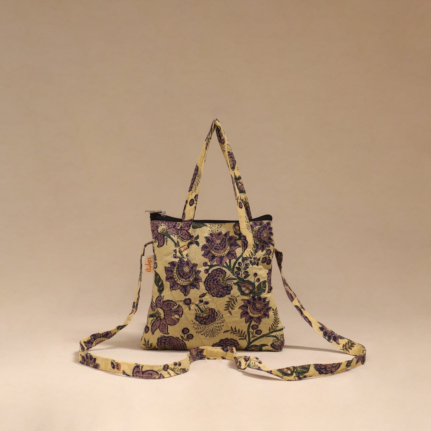 Handcrafted quilted sling bag 11