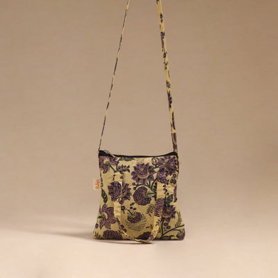 Handcrafted quilted sling bag 11