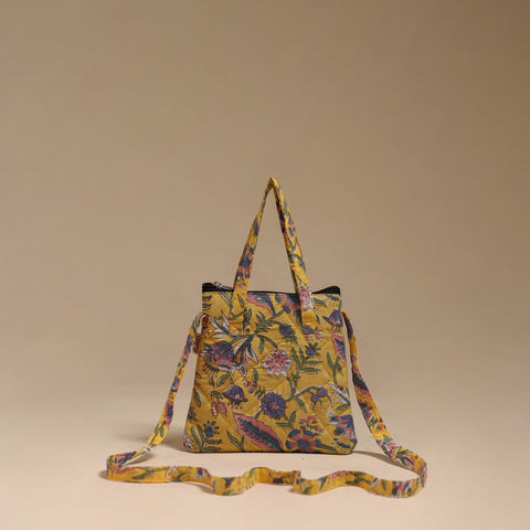 Handcrafted quilted sling bag 14