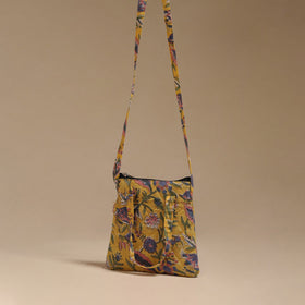 Handcrafted quilted sling bag 14
