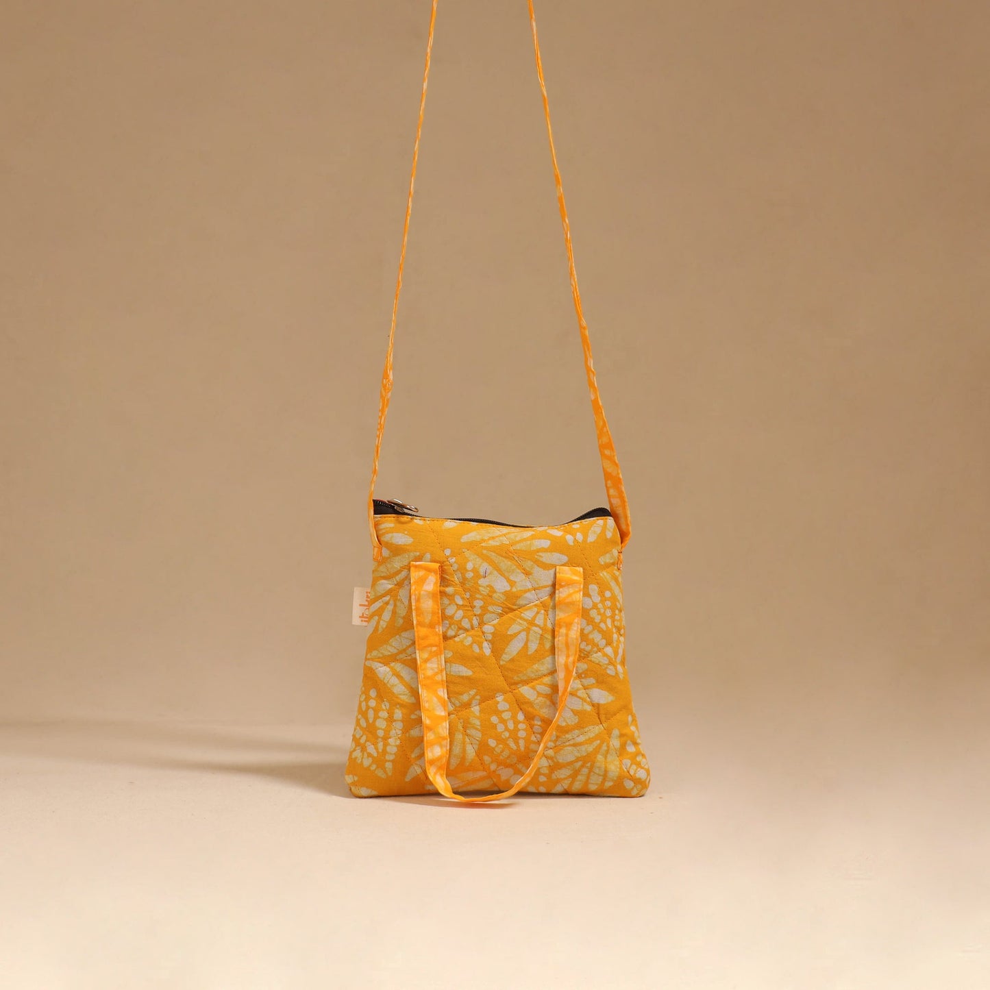 Handcrafted quilted sling bag 35