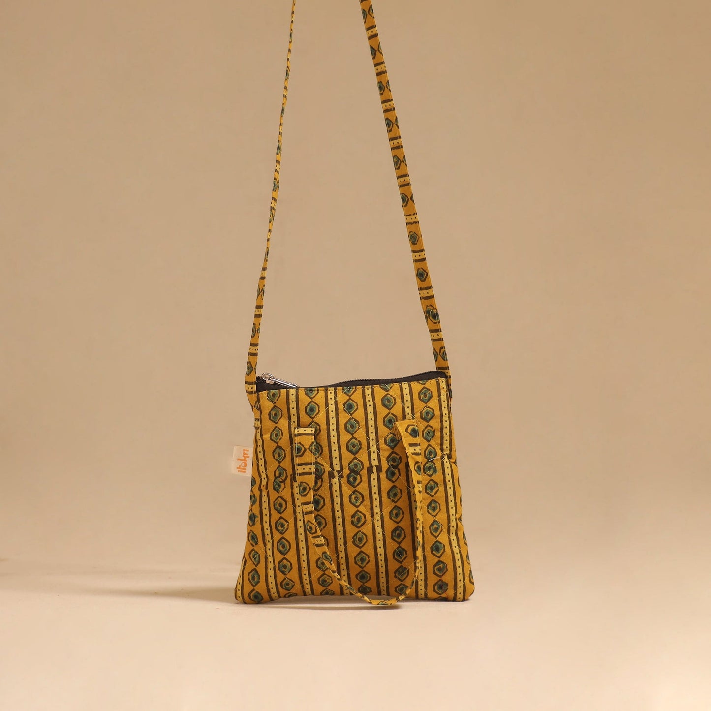 Handcrafted quilted sling bag 99