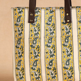 sanganeri leather shoulder bag