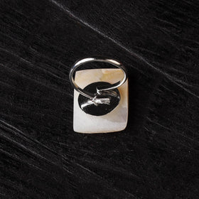 Yellow - handcrafted seashell ring (adjustable) 12