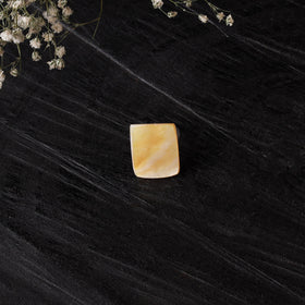 Yellow - handcrafted seashell ring (adjustable) 12
