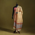 Yellow - handloom chanderi silk hand sanganeri dupatta 17