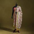 Yellow - handloom chanderi silk hand sanganeri dupatta 27