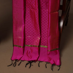 Handloom chanderi silk leheriya tie-dye 2pc unstitched