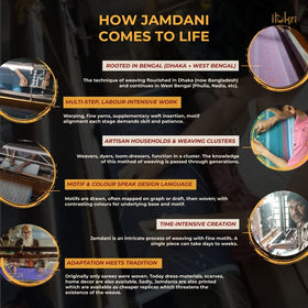 Handloom cotton bengal jamdani dupatta 22 - handcrafted