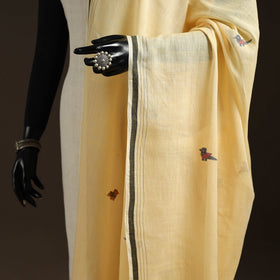 Handloom cotton bengal jamdani dupatta 22 - handcrafted