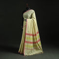 Yellow - handloom cotton buti srikakulam jamdani saree 13