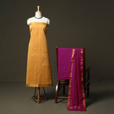 Handloom cotton mangalagiri 3pc unstitched dress material