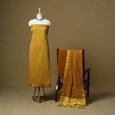 Handloom cotton mangalagiri 3pc unstitched dress material