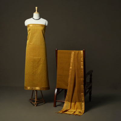 Handloom cotton mangalagiri 3pc unstitched dress material