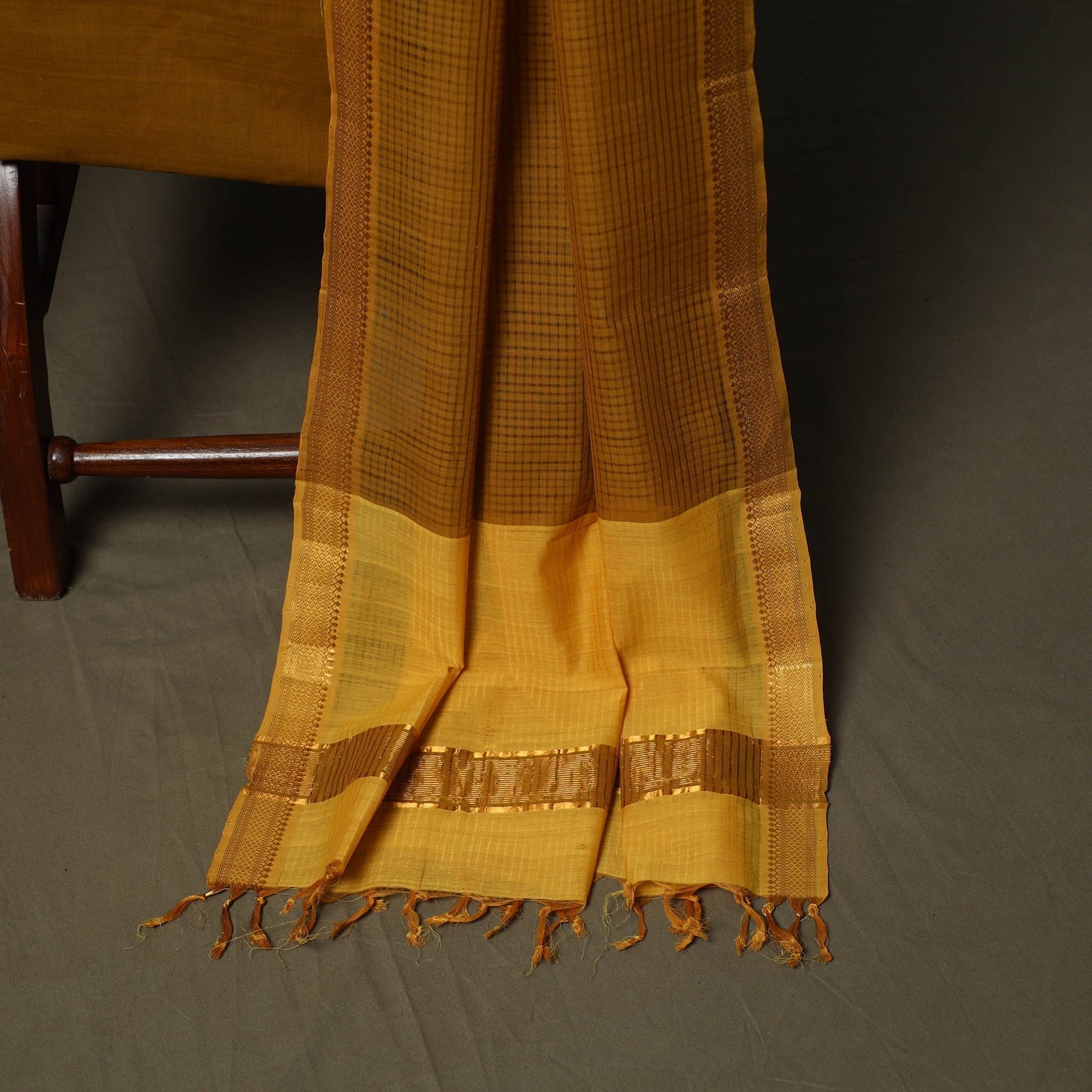 Handloom cotton mangalagiri 3pc unstitched dress material