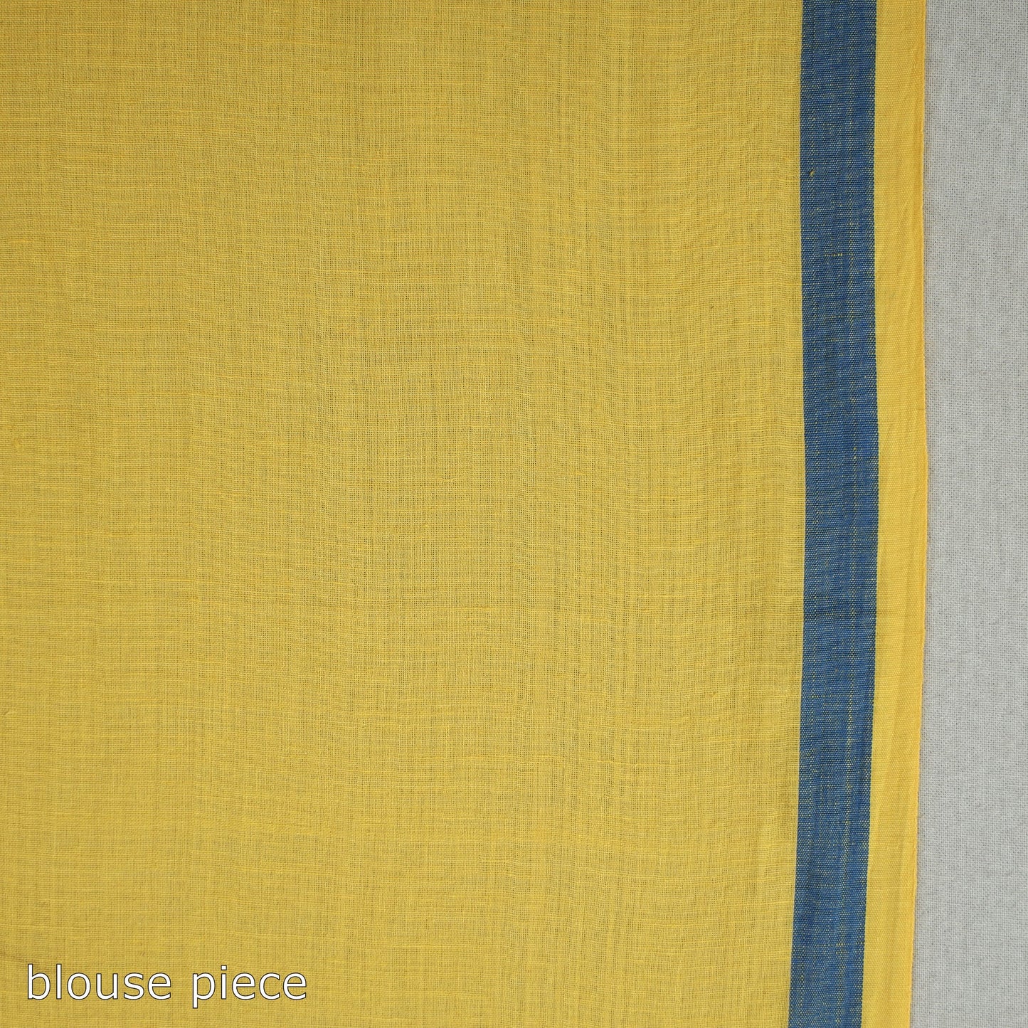 Yellow - handloom cotton phulia jamdani saree with tassels