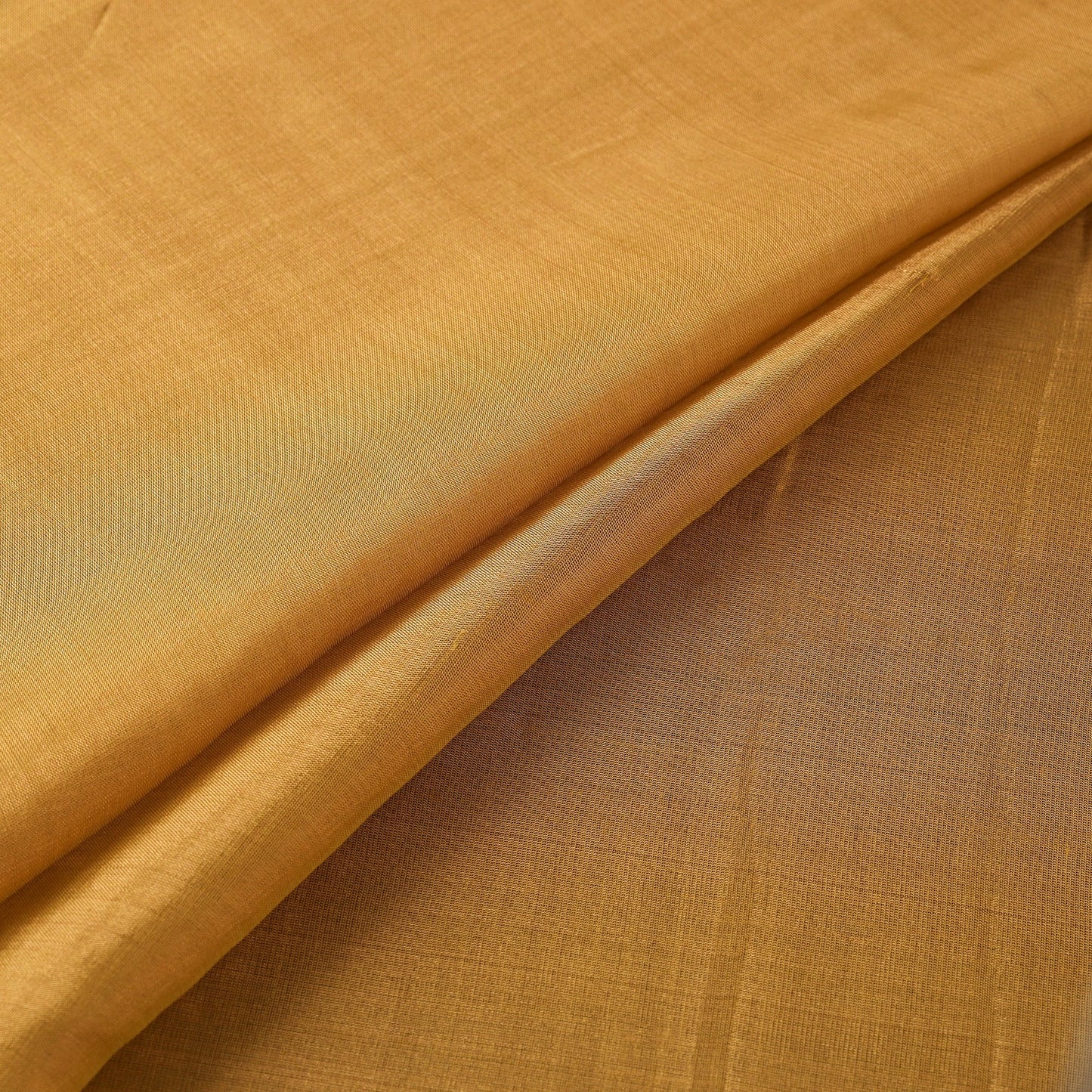 Handloom full tissue gold zari double tone chanderi silk