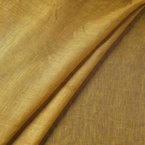 Yellow - handloom linen bhagalpuri fabric 06 - handcrafted