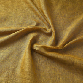 Yellow - handloom linen bhagalpuri fabric 06 - handcrafted