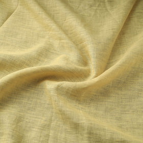 Yellow - handloom linen bhagalpuri fabric 14 - handcrafted