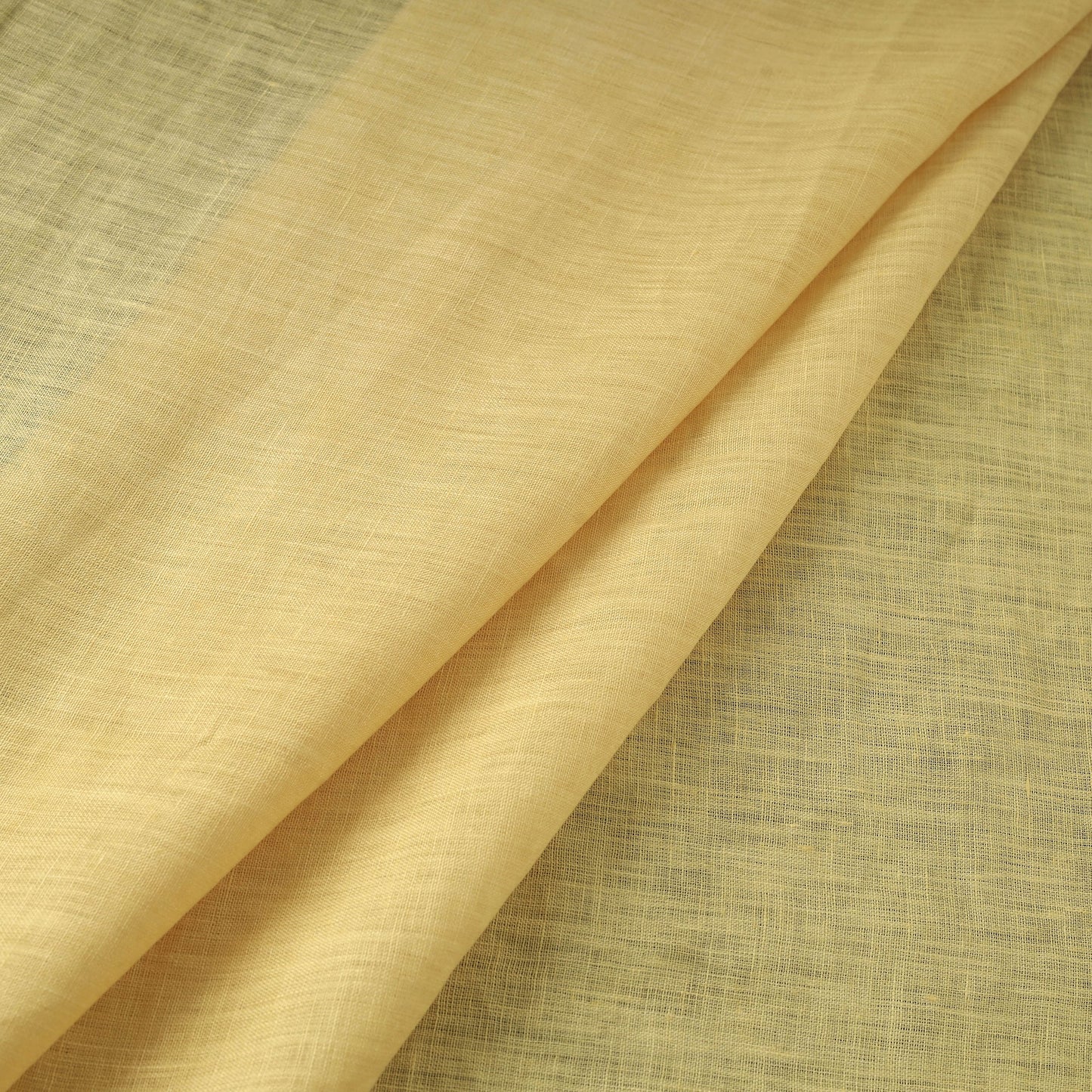 Yellow - handloom linen bhagalpuri fabric 14 - handcrafted