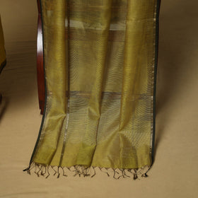 Handloom maheshwari silk tissue zari 2pc unstitched dress