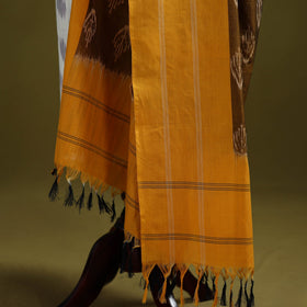 Handloom mercerised cotton pochampally ikat dupatta 27