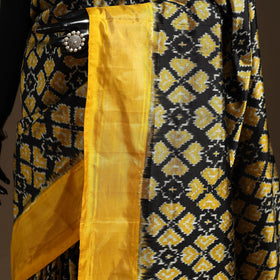 Handloom mulberry silk patola ikat pochampally saree 05