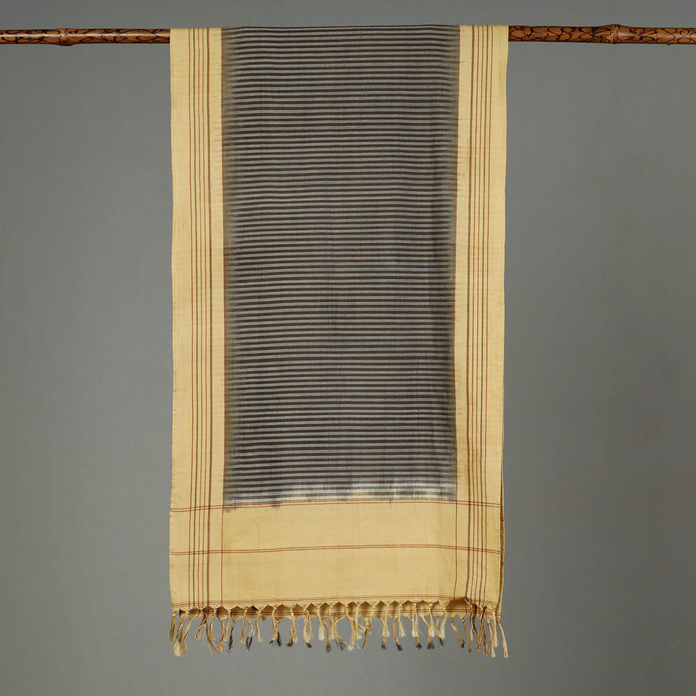  Handloom Natural Dye Cotton Ikat Stole 